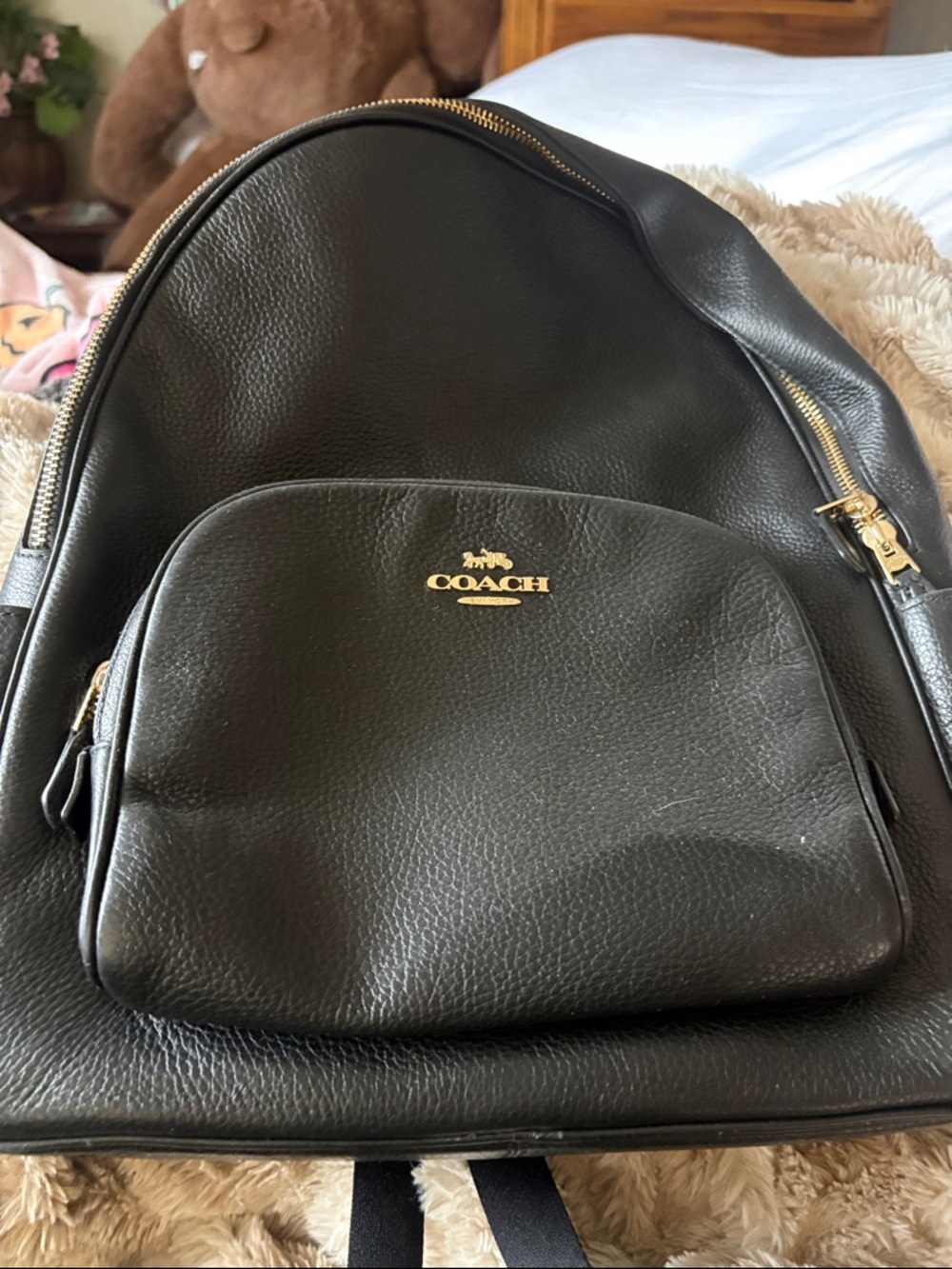 Coach Black Backpack